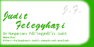 judit felegyhazi business card